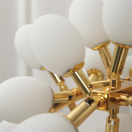 Lustre suspension doré design raisin pour intérieur élégant — LZ4X9QJ