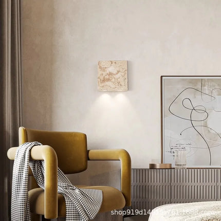Applique murale LED en pierre naturelle 3000K pour ambiance chaleureuse — LZ4X9T2