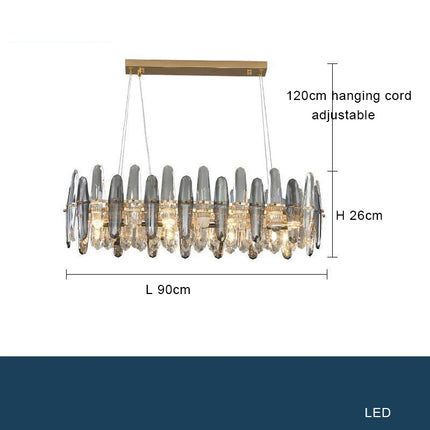 Lustre LED en cristal K9 à intensité variable pour Noël — LZ4X9P2Q