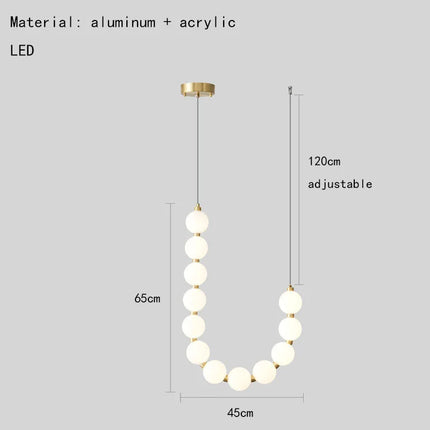 Suspension LED ronde en laiton, cuivre et aluminium décorative — LZ4M7Q2N