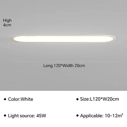 Plafonnier LED ultra fin pour intérieur moderne et élégant — LZ4D7Q9