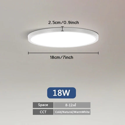 Plafonnier LED ultra fin avec design nuages et éclairage intelligent — LZ4P9XQ