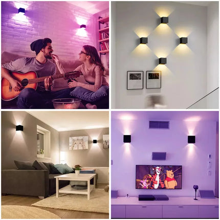 Applique murale extérieure intelligente avec éclairage RGB et CCT — LZ4X9J