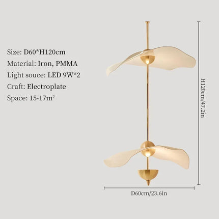 Suspension décorative forme feuille de lotus style nordique — LZ4X9M