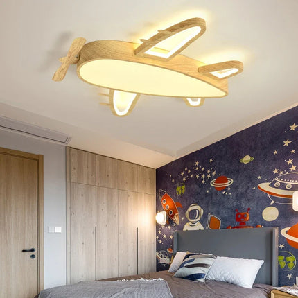Plafonnier moderne en bois massif pour chambre d’enfant romantique — LZ4X9M