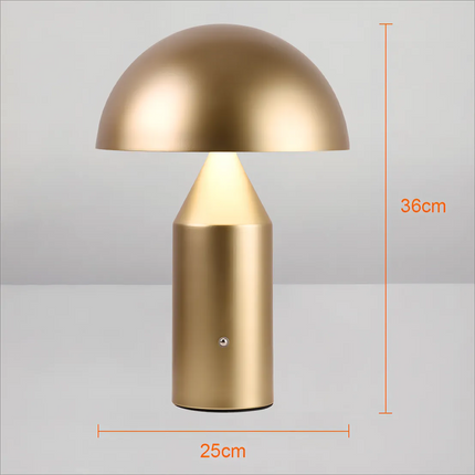 Lampe de table champignon LED rechargeable à interrupteur tactile pour chambre et salle à manger — LZ4D9Q7