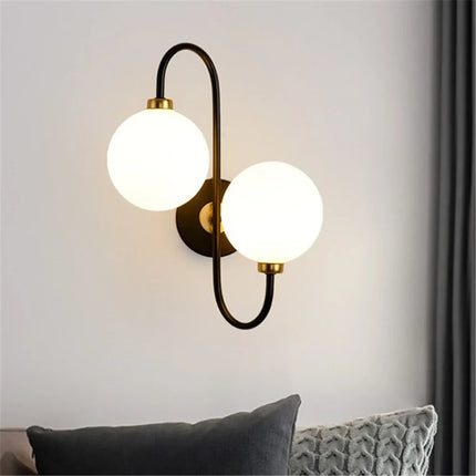 Applique murale moderne en métal et verre style nordique — LZ4X7Q9