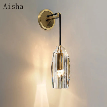 Applique murale en cristal style américain pour décoration intérieure — LZ4X9T2