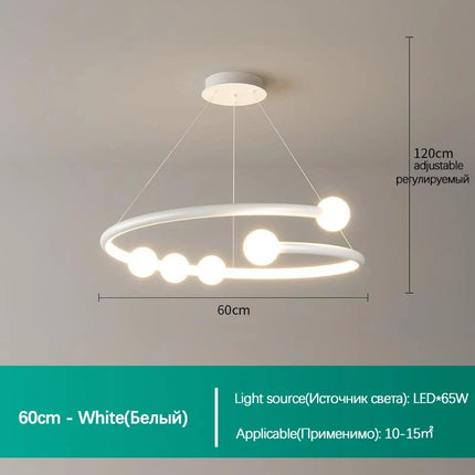 Lustre suspension en verre au design minimaliste pour éclairage moderne — LZ4X9T