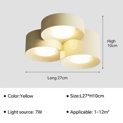 Lustre LED cylindre style nordique pour décoration intérieure — LZ4X9T