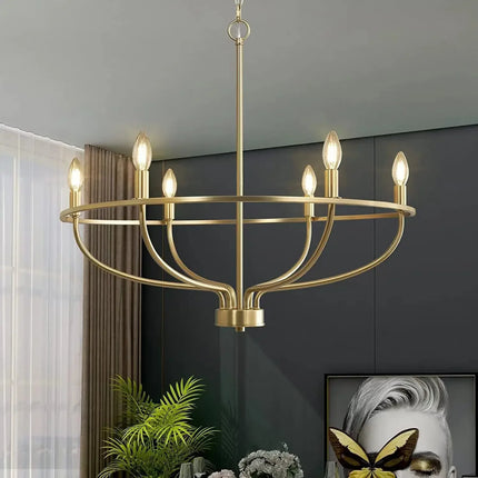 Lustre suspension LED industriel anneau lumineux rétro — LZ4N7Q2