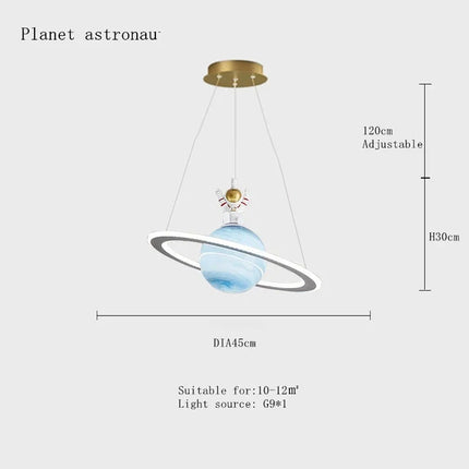 Suspension décorative planète Terre pour chambre enfant astronaute — LZ4N7Q