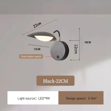 Applique murale moderne à bras pivotant et rétractable pour lecture — LZ4X9P