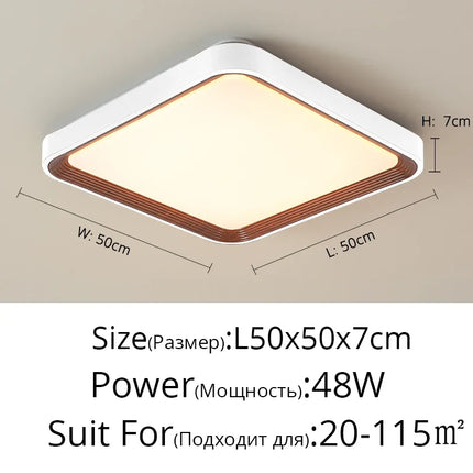 Plafonnier moderne en noyer pour chambre principale — LZ4X9T2