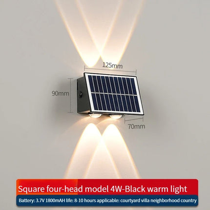 Applique murale LED solaire étanche pour extérieur jardin et rue — LZ5T9Q2
