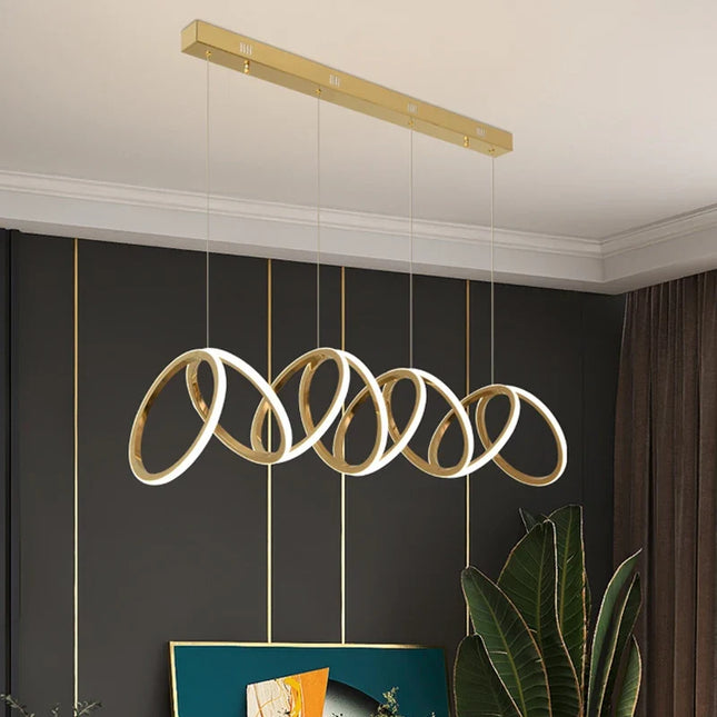 Suspension LED anneau moderne pour salle à manger et cuisine — LZ4X9P