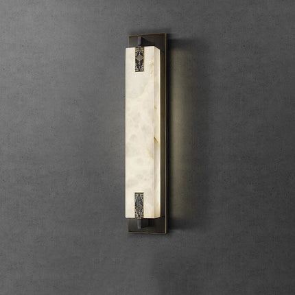 Applique murale LED en laiton et marbre style néo-chinois — LZ4P9XJ