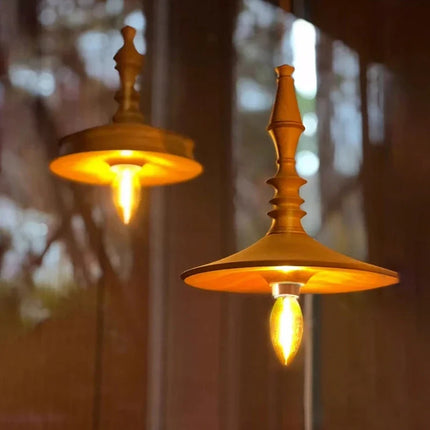 Suspension vintage en bois style nordique pour bar et restaurant — LZ4X9P