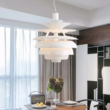 Lustre suspension postmoderne nordique à plusieurs niveaux décoratifs — LZ4X9P