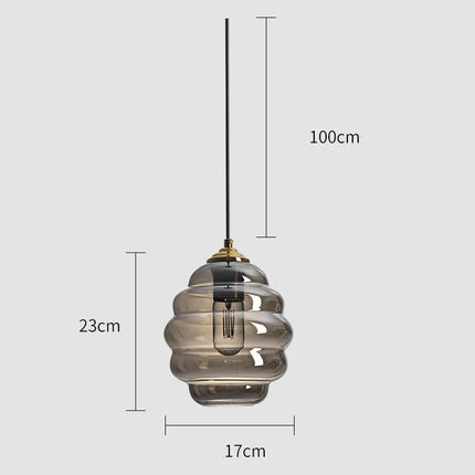 Suspension moderne en verre teinté pour intérieur — LZ4X9P