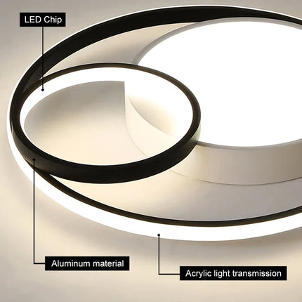 Plafonnier LED dimmable moderne pour salon et salle à manger — LZ4Q9XJ