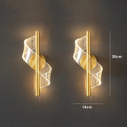 Applique dorée 2 lampes / Lumière chaude 3000K