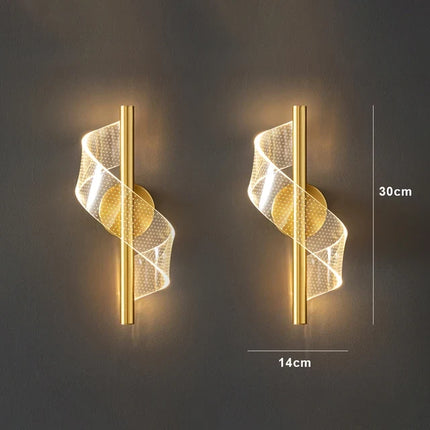 Lustre en verre ondulé à design géométrique pour intérieur — LZ7D4Q