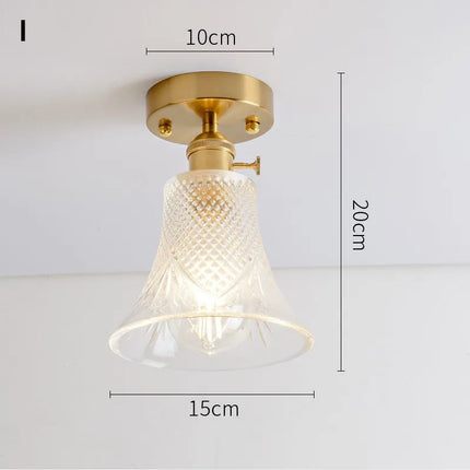 Lustre vintage japonais en verre pour balcon et entrée — LZ4M9Q2