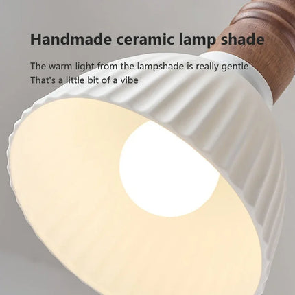 Lustre suspension nordique en bois massif pour intérieur — LZ4X9P