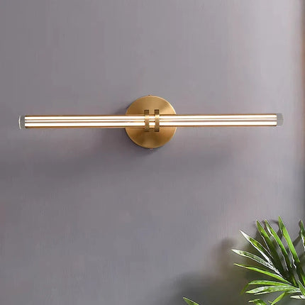 applique murale en cristal et cuivre pour décoration moderne