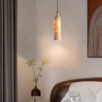 Lustre en bois au design japonais wabi-sabi pour intérieur — LZ4X9P2Q