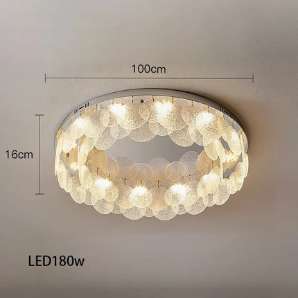 Plafonnier moderne en verre chromé design tendance — LZ4X9M