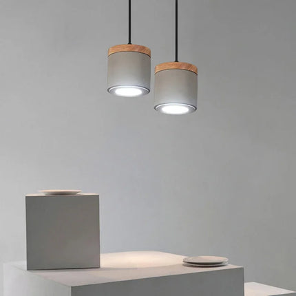 Suspension industrielle rétro en béton pour intérieur — LZ4X9T2