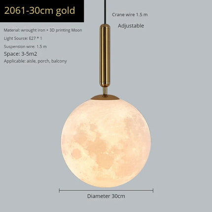 Suspension design moderne en forme de lune — LZ7XQ2