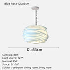 Bleu-Dia33cm / Blanc chaud