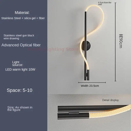 Applique murale design minimaliste en silicone de luxe — LZ4X9Q2