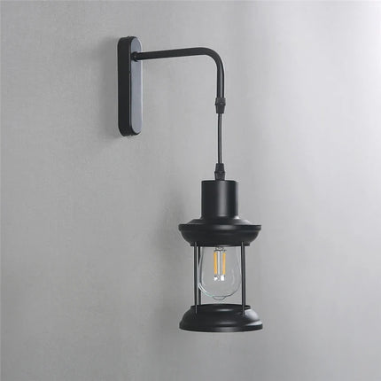 Applique murale LED rétro en fer style nordique pour bar et café — LZ4X9P2