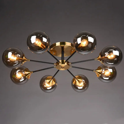 Lustre en verre clair pour décoration élégante — LZ3F9D