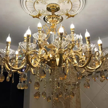 Lustre suspendu en cristal avec éclairage LED moderne — LZ4X9T