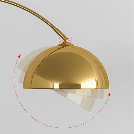 Lampadaire LED moderne à base marbre et métal pour salon ou chambre — LZ4X9P2
