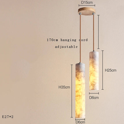 Suspension LED en marbre au design moderne et luxueux — LZ4X9P