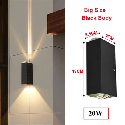 Applique murale LED extérieure étanche en aluminium moderne — LZ4X9P2