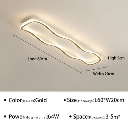 Plafonnier LED moderne pour décoration intérieure lumineuse — LZ4X9Q2