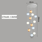 12 têtes colorées / Lumière chaude / CHINE