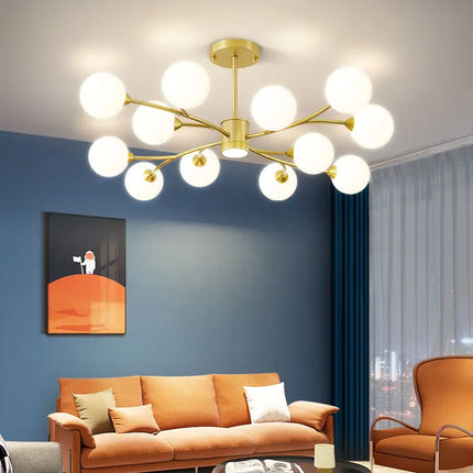 Lustre suspension LED en verre pour cuisine décorative — LZ4P9XJ