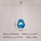 A Bleu D30x30cm