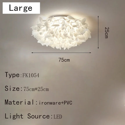Plafonnier LED dimmable en forme de fleur avec télécommande en PVC — LZ4X7Q9