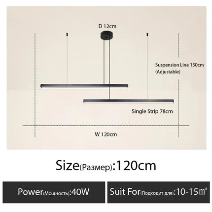 Plafonnier LED suspendu au design nordique moderne pour intérieur — LZ4X9QJ