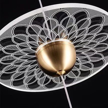 Lustre suspension design nordique simple et élégant pour escalier — LZ4X9T2