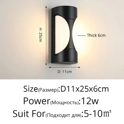 Applique murale LED résistante à l'humidité pour extérieur rural — LZ4XJ9